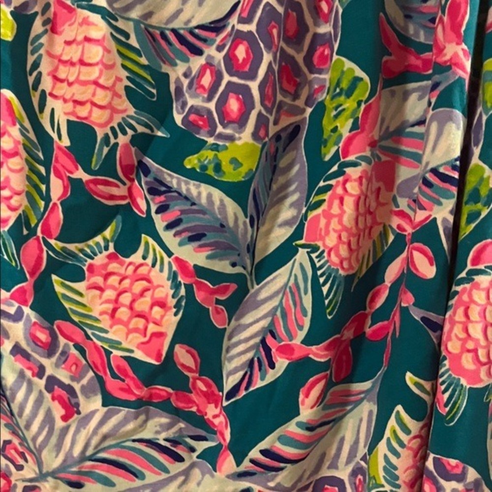 Lilly Pulitzer Vibrant Floral Off-Shoulder Blouse - Picture 4 of 5